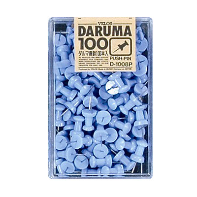 べロス ダルマ画鋲 100本入 青ふじ