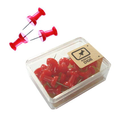 べロス ダルマ画鋲 15本入 赤