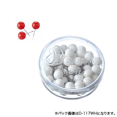 べロス 豆 マップ画鋲 45本入 赤