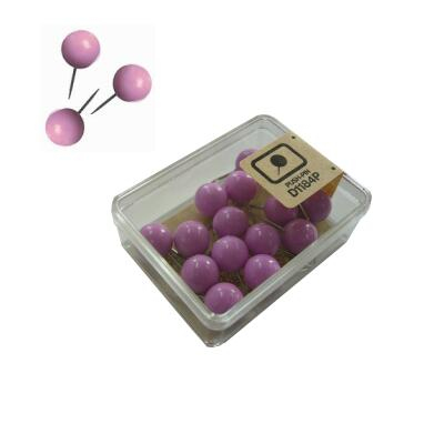 べロス マップ画鋲 15本入 うす紫