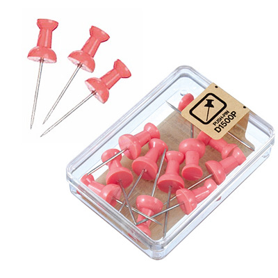 べロス ダルマロング画鋲 11本入 うすピンク