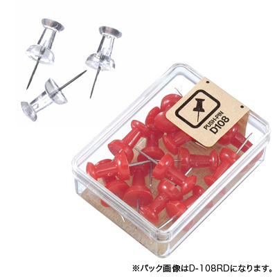 べロス ダルマ画鋲 15本入 透明