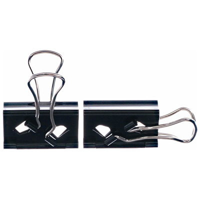 べロス 大 Wクリップフラットタイプ 黒 1P