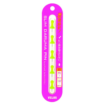 べロス スリムダルマピン クリアイエロー 5本入