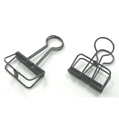 べロス 大 ワイヤーWクリップ ブラック 1P