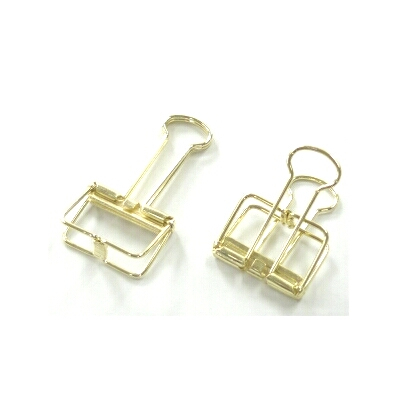 べロス 小 ワイヤーWクリップ ゴールド 1P