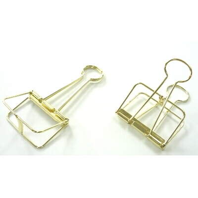 べロス 超特大 ワイヤーWクリップ ゴールド 1P