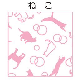 小林　ファンシーレジ用紙　ねこ　ピンク　(58mm)　20巻入