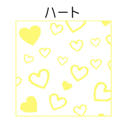 小林　ファンシーレジ用紙　ハート　黄　(80mm)　8巻入