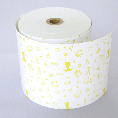 小林　ファンシーレジ用紙　クリーニング　黄　(80mm)　20巻入