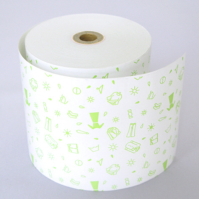 小林 ファンシーレジ用紙 クリーニング 緑 (80mm) 20巻入