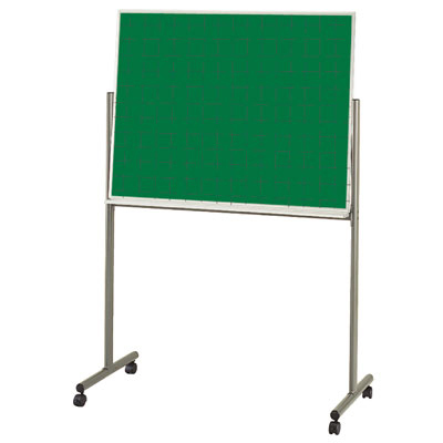 馬印　グリーンボード黒板片面脚付 暗線入 1210×910