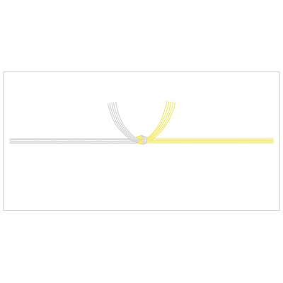 ササガワ　ノシ紙 豆判7号 黄水引 京  2-57