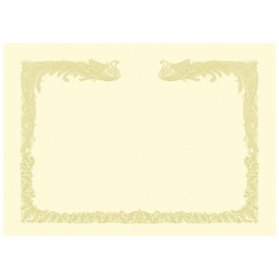 ササガワ　OA賞状用紙 雲ナシB4判縦クリーム 10-1477