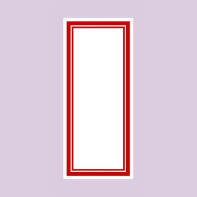 ササガワ　赤枠カード 145×63  16-4009