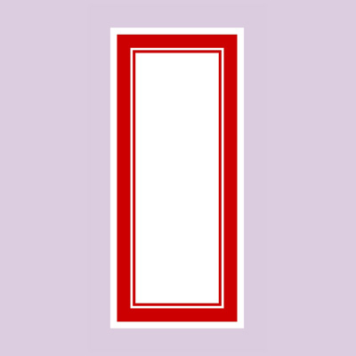 ササガワ　赤枠カード 180×80  16-4010