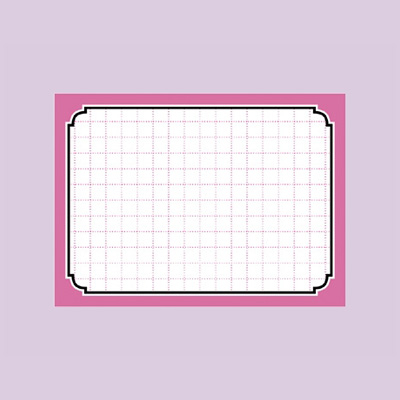 ササガワ　カード 小 ピンク枠  16-4272