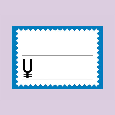 ササガワ　カード 中 ブルー枠  16-4368