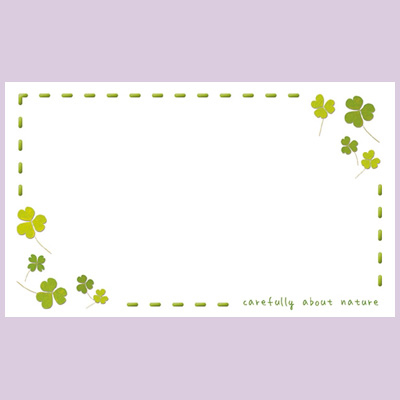 ササガワ　カード クローバー 名刺サイズ  16-1700