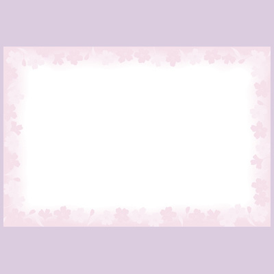 ササガワ　カード 花枠 ハガキ判  16-1711