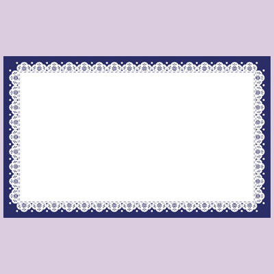 ササガワ　エコカード レース(紺)  16-1724