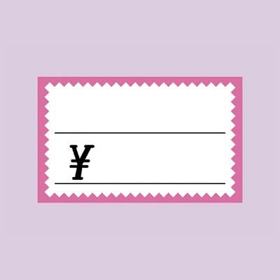 ササガワ　ショーカード 小 ピンク枠入リ  17-5173