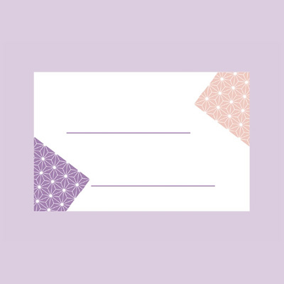 ササガワ　ショーカード 中 和風小紋  17-5426