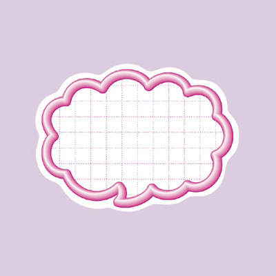 ササガワ　抜型カード 立体枠 吹出シナシ  16-4082