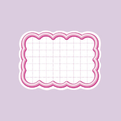 ササガワ　抜型カード 立体枠 雲型 ナシ  16-4086