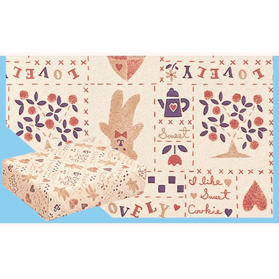 ササガワ　包装紙 カントリーベア 半才判  49-1310