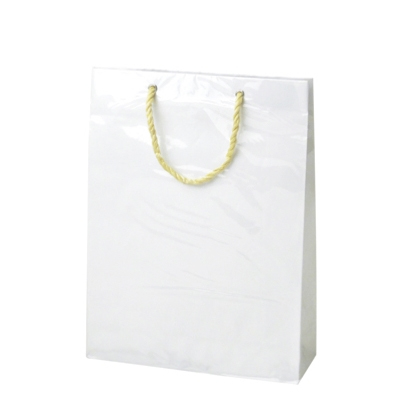 ササガワ　手提ゲバッグ キャリーバッグM 白 [5枚袋入]