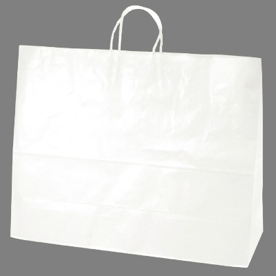 ササガワ　手提ゲバッグ 白無地 超特大横長 [50枚袋入]