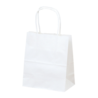 ササガワ　手提ゲバッグ 白無地 特小 [25枚袋入]