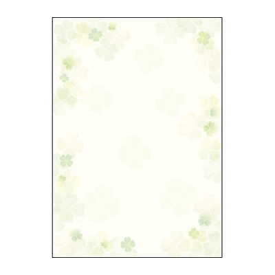 ササガワ　和柄用紙　和ごころ　四つ葉　[10枚袋入]