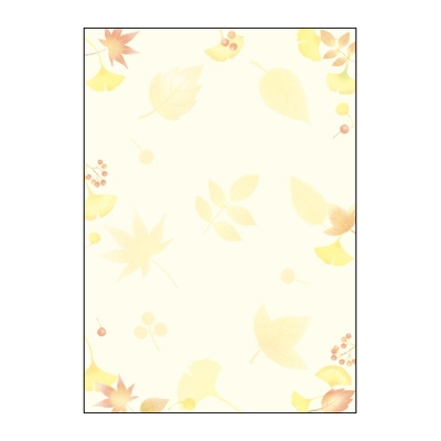 ササガワ　和柄用紙　和ごころ　落ち葉　[10枚袋入]