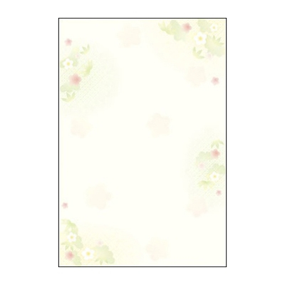 ササガワ　和柄用紙　和ごころ　松竹梅　はがき大　[20枚袋入]