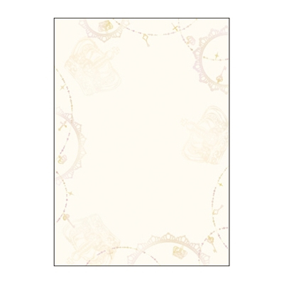 ササガワ　デザインペーパーフラール　アンティーク　[10枚袋入]