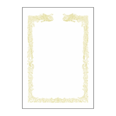 ササガワ　ＯＡ賞状用紙　雲なしＢ４判横書用　[100枚袋入]