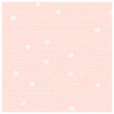 ササガワ　包装紙　フラワーレターＰ　半才判　[50枚袋入]