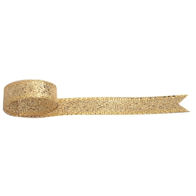 ササガワ　リボン　グランドメタル　金　６ｍｍ幅　[20ｍ巻]