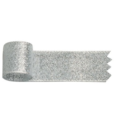 ササガワ　リボン　グランドメタル　銀　１８ｍｍ幅　[20ｍ巻]