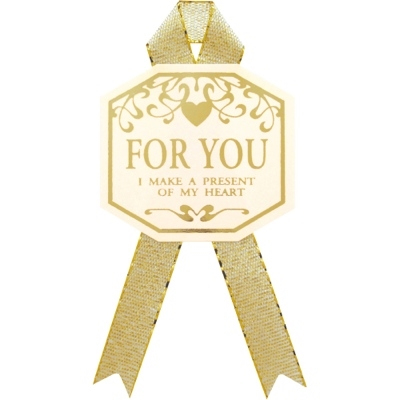 ササガワ　リボン付ギフトシール　ｆｏｒ　ｙｏｕ　業務用パック　[60片袋入]