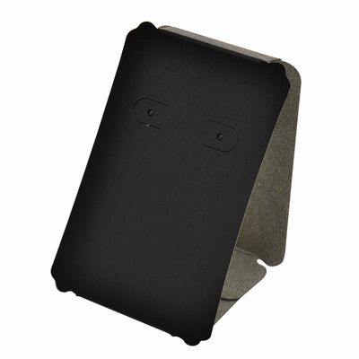 ササガワ　立体ピアス・イヤリング専用台紙　ブラック　Ｌ　[12枚袋入]