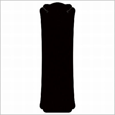 ササガワ　ネックレス専用台紙　ブラック　Ｌ　[12枚袋入]