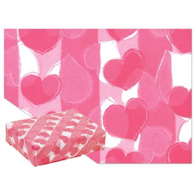 ササガワ　包装紙 アムールピンク 半才判  49-3403