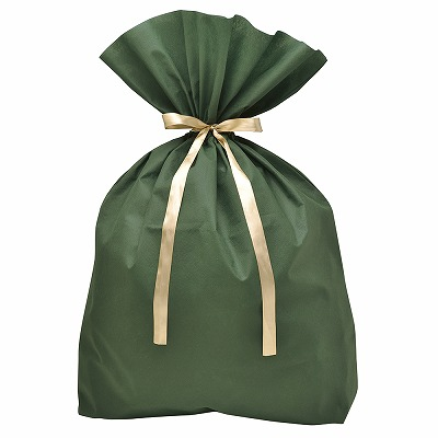 ササガワ　超BIGサイズ巾着　グリーン　５枚入　[5枚袋入]