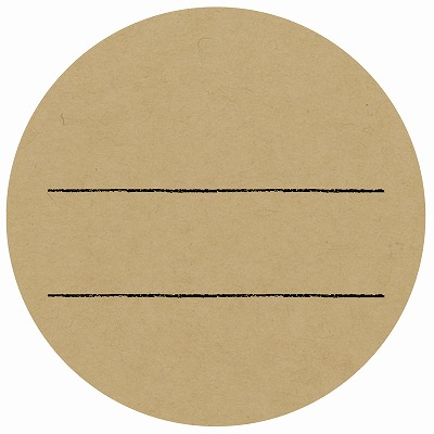 ササガワ　手書きPOP用カード 丸型 クラフト  [10枚入]