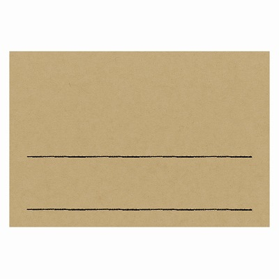 ササガワ　手書きPOP用カード はがきサイズ クラフト  [10枚入]