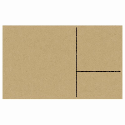ササガワ　手書きPOP用カード 黄金比カード クラフト  [10枚入]