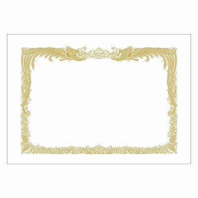 ササガワ　賞状用紙 上質紙 みの判 縦書用  [100枚入]